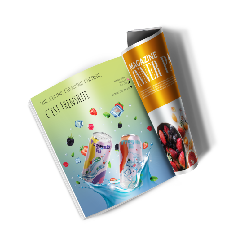 mise en page magazine sans fond